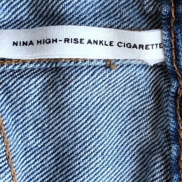 Rag & Bone NWT Nina Straight High Rise Ankle Cigarette Jean Size 31 - Picture 9 of 15